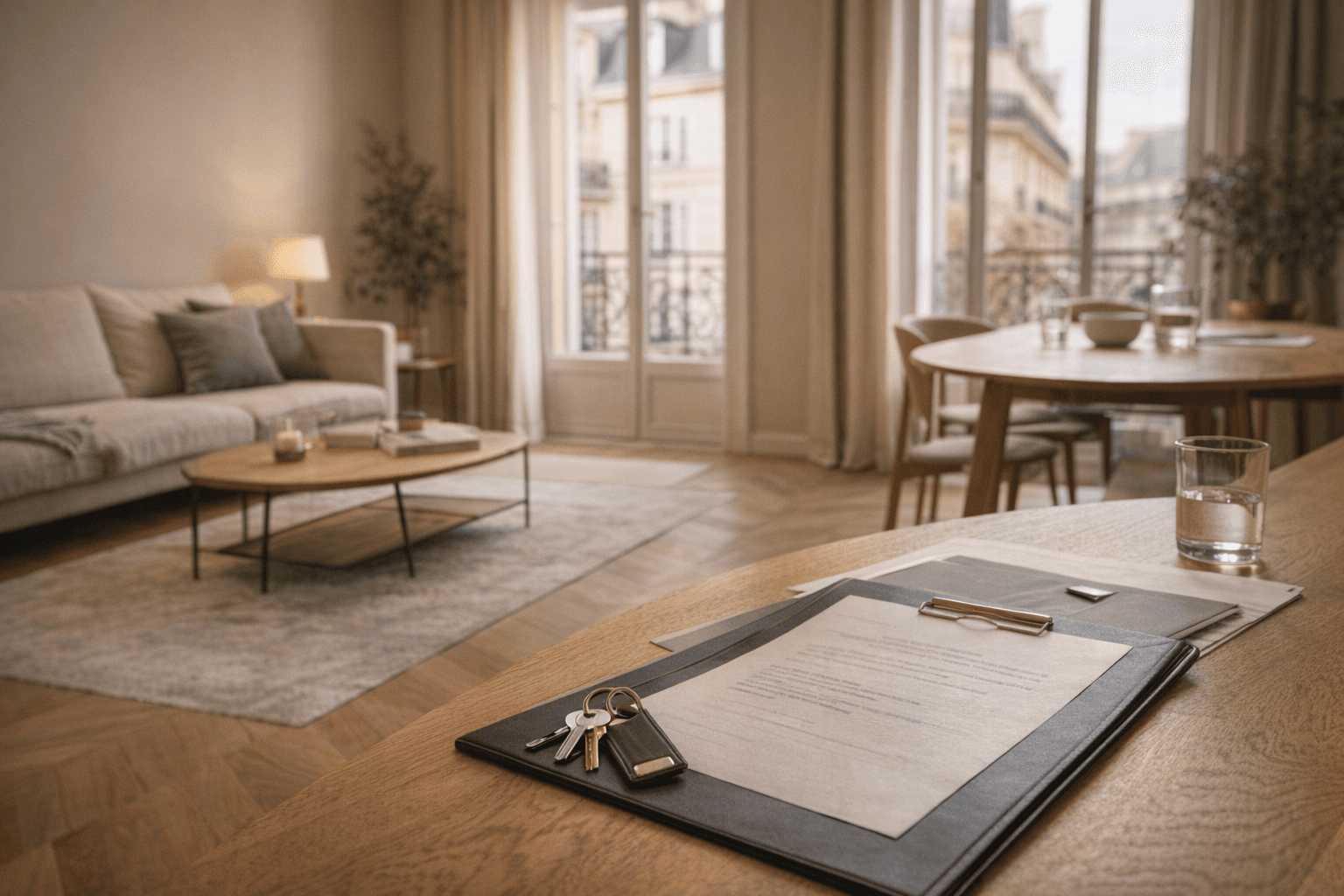 Appartement meuble pret a la location avec cles et dossier